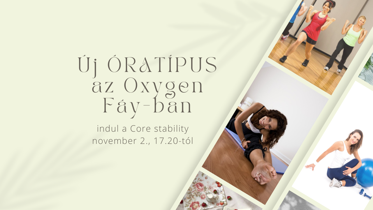 Új ÓRATÍPUS az Prestige Fitness and Wellness-ban, indul a Core stability november 2., 17.20-tól