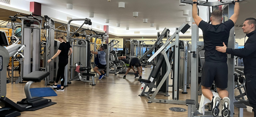 Felújítás a 2.emeleti fitness részlegen